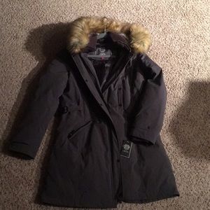 Vince Camuto Faux-Fur-Trim Hooded Down Parka